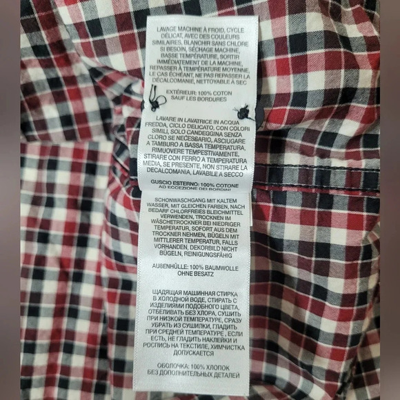 Men's Columbia Plaid Red/Black/White Button Down Shirt sz XXL 216 - Picture 9 of 10